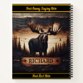 森の誇りを持った夕暮れ ノートブック (裏面)