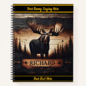 森の誇りを持った夕暮れ ノートブック (正面)