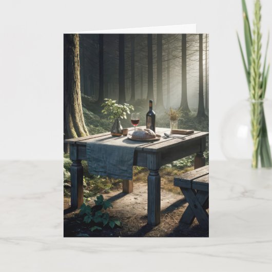 森の誕生日テーブル カード (正面)