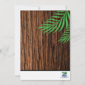 森の誕生日パーティーにフクロウ 招待状 (裏面)