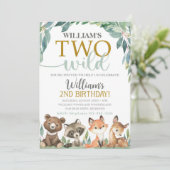 森の誕生日招待状　ツー・ワイルド・招待 招待状 (スタンド正面)