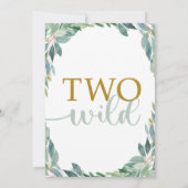 森の誕生日招待状　ツー・ワイルド・招待 招待状 (裏面)