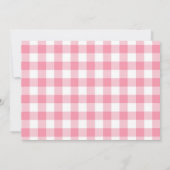 森の誕生日招待状　ログガール ピンク 招待状 (裏面)