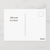 森の赤いキツネの感謝の気持ちを伝えるポストカード ポストカード (裏面)