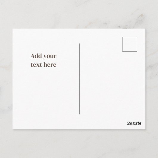 森の赤いキツネの感謝の気持ちを伝えるポストカード ポストカード (裏面)