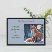 森の赤い狐と月 シーズンカード (スタンド正面)