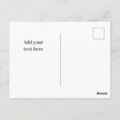 森の赤い狐 お礼のポストカード ポストカード (裏面)