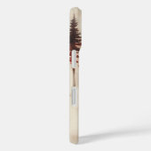 森の赤い鹿モノグラムの Case-Mate iPhoneケース (裏面 / 右)