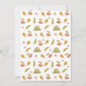 森の赤ちゃん歓迎会 水彩 招待状 (裏面)