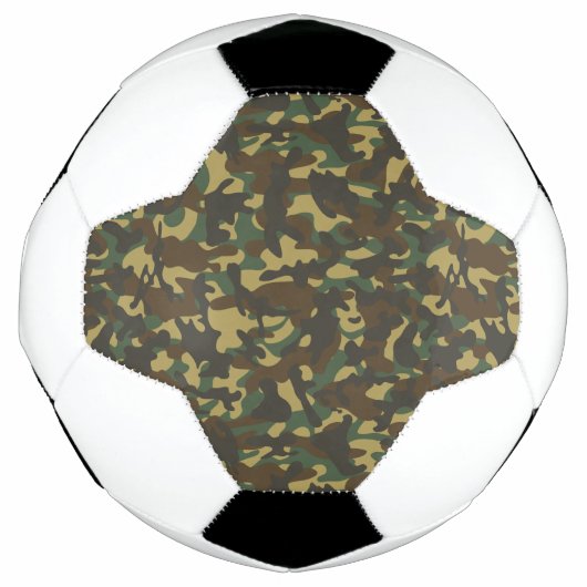森の迷彩 サッカーボール (正面)