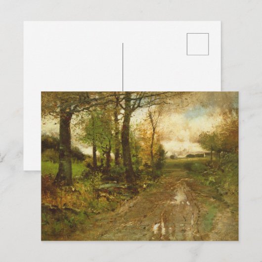 森の道 ポストカード (正面/裏面)