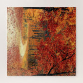 森の道 – 秋 – 美しい季節 ジグソーパズル (横)