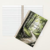 「森の道」詩人のジャーナル ノートブック (内側)