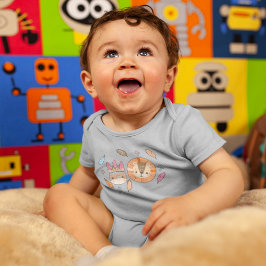 森の部族 ネイティブアメリカン シームレスパターン ベビーボディスーツ