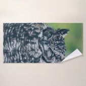 森の野フランスの性フクロウ バスタオル (バスタオル)