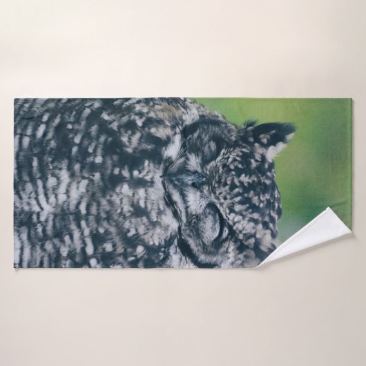 森の野フランスの性フクロウ バスタオル (バスタオル)