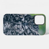 森の野フランスの性フクロウ iPhoneケース (裏面横)