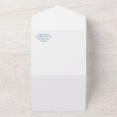 森の野外で私たちに会結婚う オールインワン招待状 (外側)