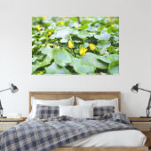森の野花 – 植物学的な自然写真 キャンバスプリント (インサイチュ (寝室))