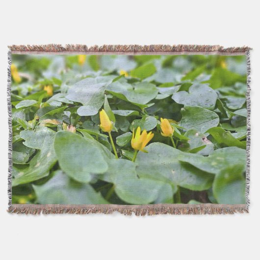森の野花 – 植物学的な自然写真 スローブランケット (正面)