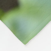森の野花 – 植物学的な自然写真 フリースブランケット (角)