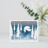 森の長い冬の忘れ夜- ポストカード (スタンド正面)