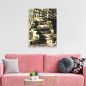 森の階段写真 キャンバスプリント (インサイチュ (リビング))