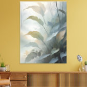 森の離れ霧の朝の キャンバスプリント (インサイチュ (リビング))