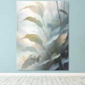 森の離れ霧の朝の キャンバスプリント (インサイチュ (ウッドフロア))