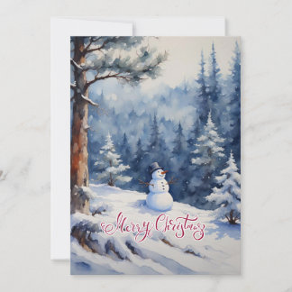 森の雪だるま シーズンカード