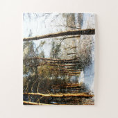 森の雪のシーン11x14 30pc jpcnm ジグソーパズル (縦)