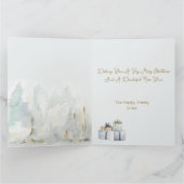 森の雪クリスマスツリー カード (内部)