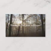 森の霧の朝 名刺 (裏面)