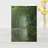 森の霧 カード (黄色い花)