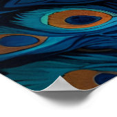 森の青い孔雀 ポスター (角)