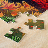 森の静かな夜明け ジグソーパズル (側面)