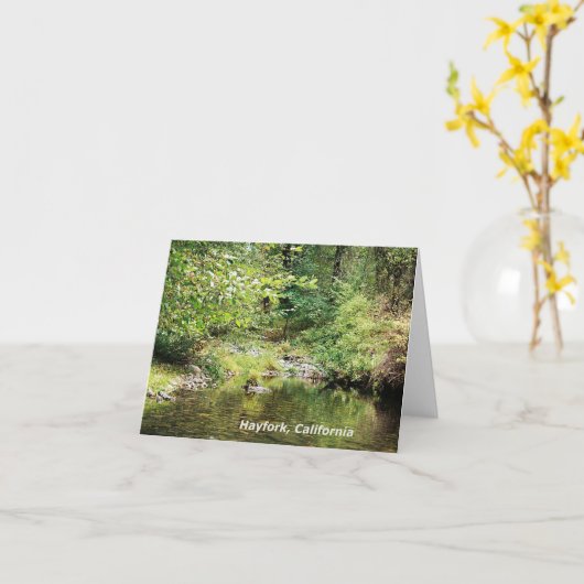 森の静けさ….. カード (黄色い花)