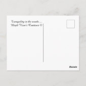 森の静けさ…..... ポストカード (裏面)