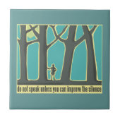 森の静寂 タイル (正面)