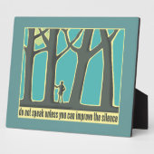 森の静寂 フォトプラーク (側面)