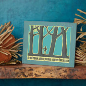 森の静寂 フォトプラーク (側面)