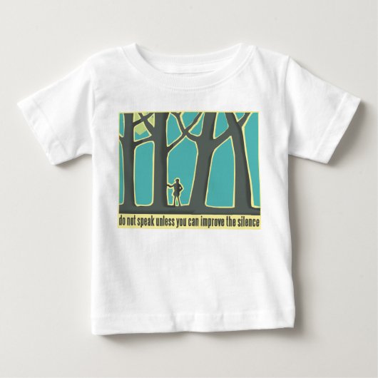 森の静寂 ベビーTシャツ (正面)