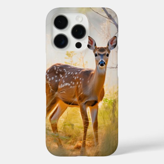 森の静謐な鹿のデザイン Case-Mate iPhoneケース (裏面)