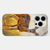 森の静謐な鹿のデザイン Case-Mate iPhoneケース (裏面 (横))