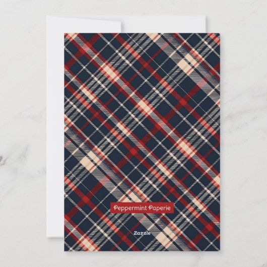 森の願い事の中に素朴いるすてきスノーフクロウ シーズンカード (裏面)