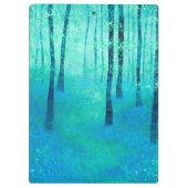森の風景のブルーベル絵画ズ クリップボード (裏面)