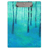 森の風景のブルーベル絵画ズ クリップボード (正面)