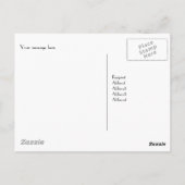 森の風景の中でバッドジャー家族　ありがとう ポストカード (裏面)