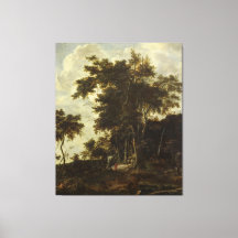 森の風景は木こりの小屋だった。