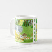 森の風景クラシックマグカップ コーヒーマグカップ (正面左)
